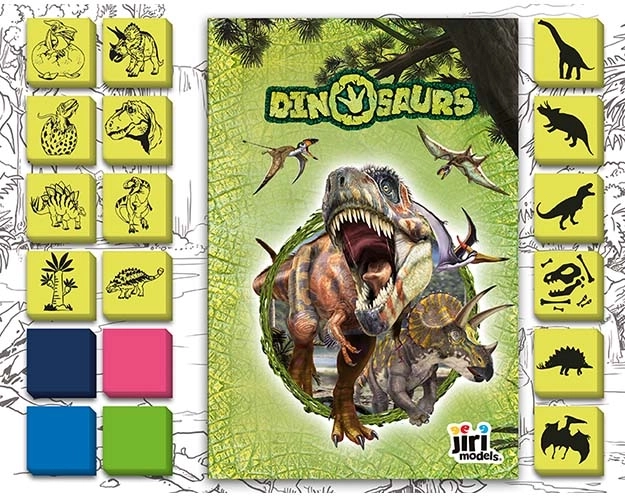 Szórakoztató pecsételés Dinoszauruszok