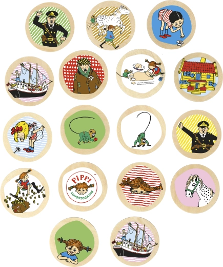Pippi Harisnyás Pippi fa memóriajáték (pexeso)