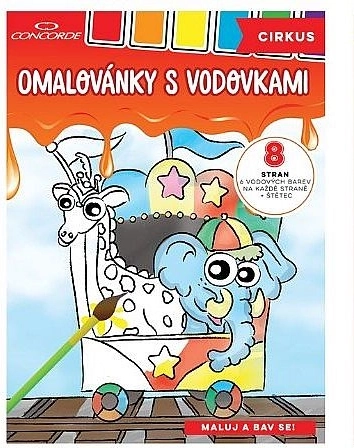 CONCORDE Cirkusz A4 vízfestékes kifestőkönyv