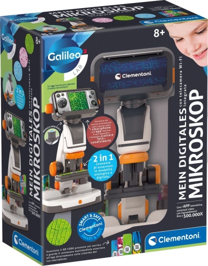 Clementoni Galileo Lab digitális mikroszkóp 2 az 1-ben - 1 db