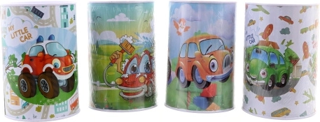 Vidám autók fém perselye