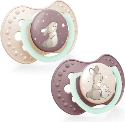 Dinamikus szilikon cumi Night & Day 18hó+ lányoknak