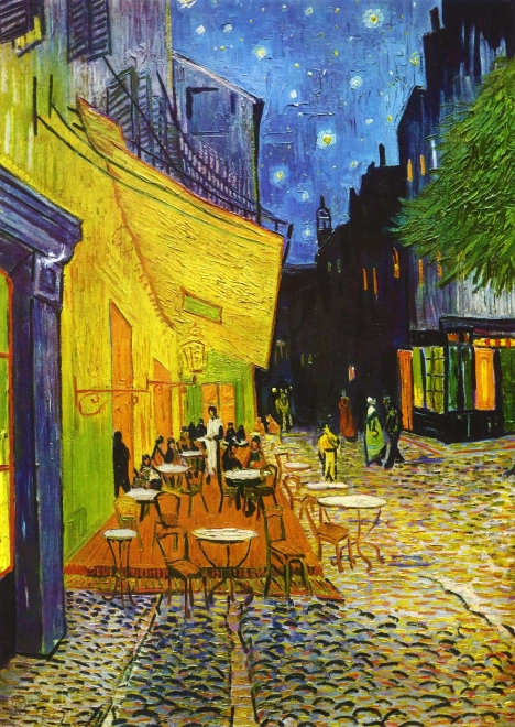 Puzzle Vincent van Gogh: Kávéházi terasz éjjel 1000 darab