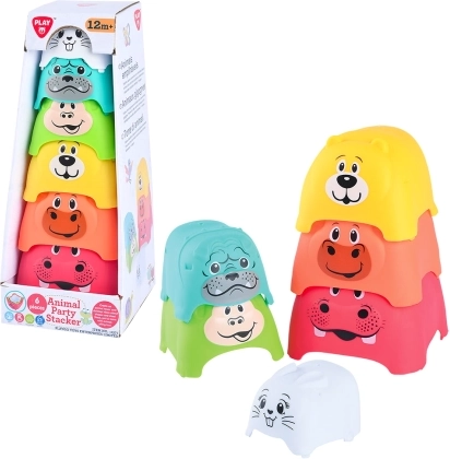 PlayGo állatorony – műanyag játék 3 éves kortól