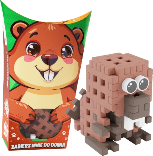 Mini Waffle Pocket Pets építőkészlet – hód