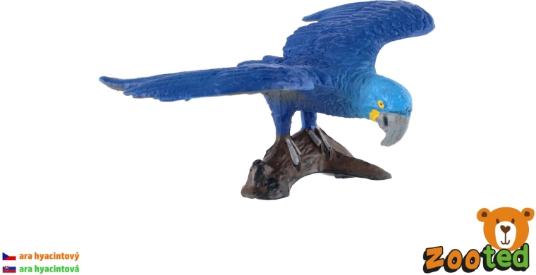 Jácintara papagáj – 9 cm-es figura – 1 db