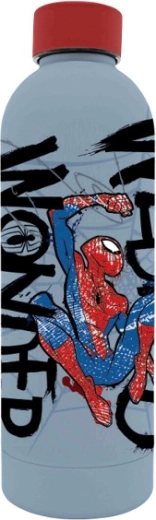 Rozsdamentes acél palack 3D SPIDERMAN mintával 500 ml