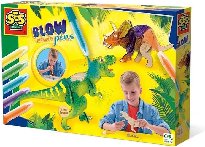 SES Creative fújós filcek airbrush hatással – dinoszauruszok