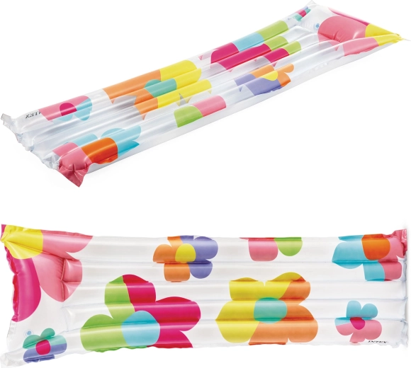 INTEX felfújható vízi matrac virágmintával 183 × 69 cm
