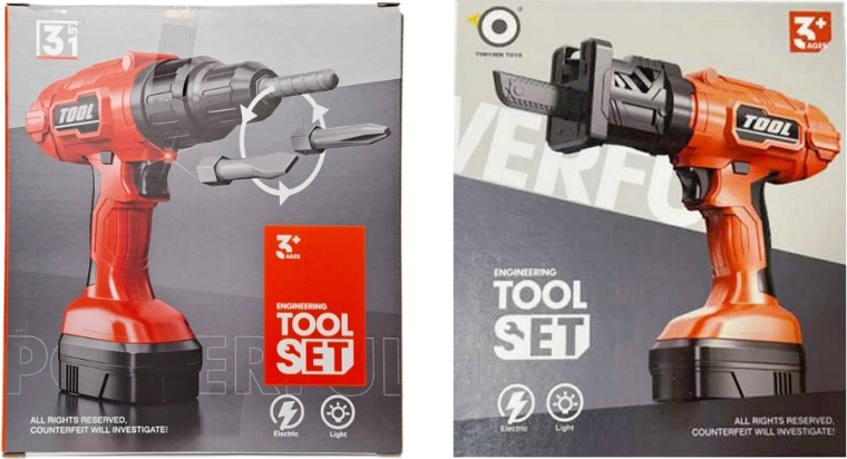 Gyermek elektromos fúró 2 az 1-ben elemmel