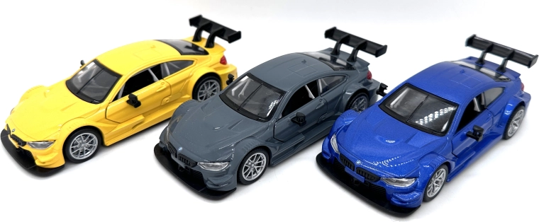Fém BMW M4 DTM modell fényekkel és hangokkal (3 változat)