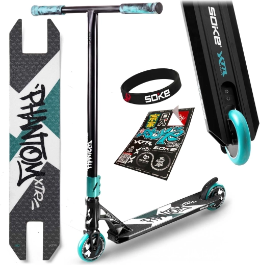 Soke XTR Phantom fekete-türkiz freestyle roller