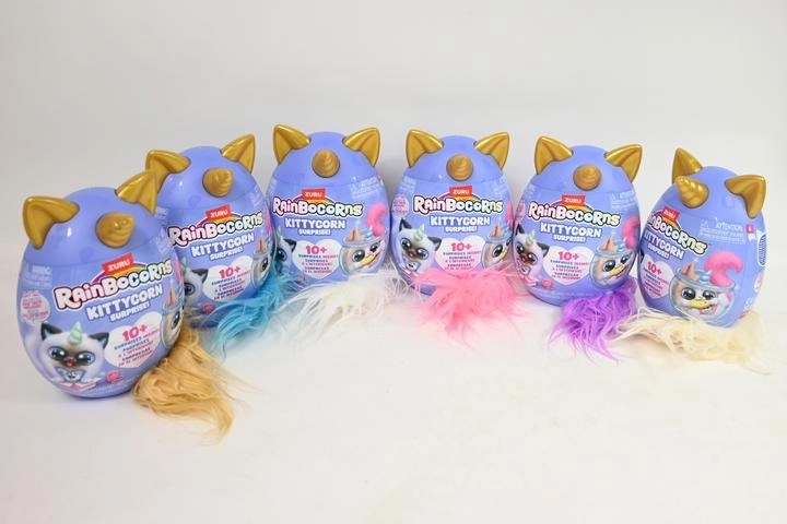ZURU Rainbocorns Kittycorn Surprise – meglepetés tojás plüss egyszarvú kiscicával
