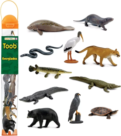 Safari Ltd. Everglades tubus – mini állatfigurák