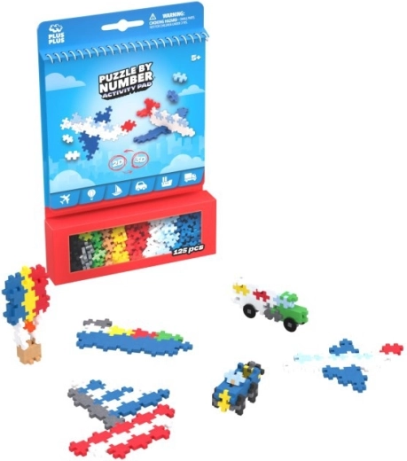 Plus-Plus Activity közlekedés 2D/3D építőjáték, 125 elem