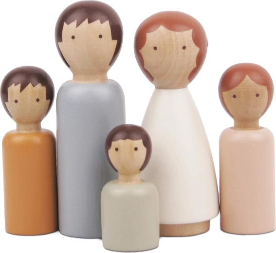 Le Toy Van fa figura család babaházhoz (5 figura)
