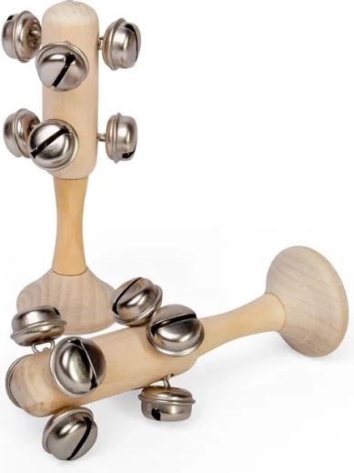 Bigjigs Toys mini csengők – természetes fa játék