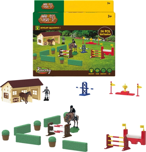 Farm Service díjugrató sport készlet Parkur 26 db