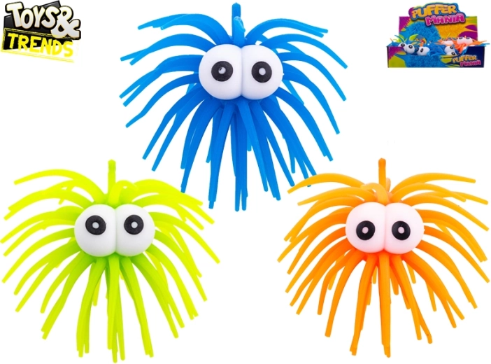 Rugalmas antistressz labda nagy szemekkel Toys & Trends 4 cm