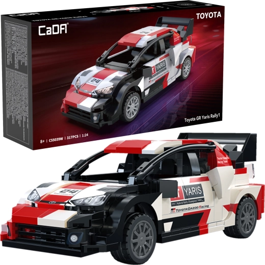CaDA Toyota GR Yaris Rally1 építőkészlet – versenyautó 317 elemmel (1:24)
