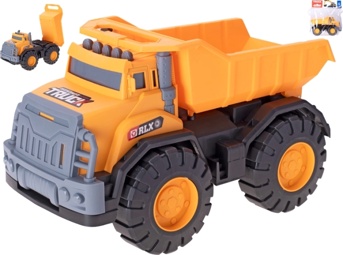33 cm-es billenőplatós teherautó – műanyag játék szabadonfutóval