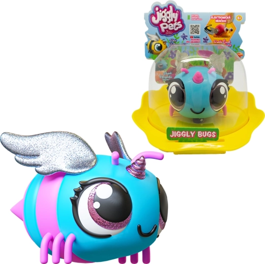 Interaktív kék méhecske JIGGLY BUGS EOLO