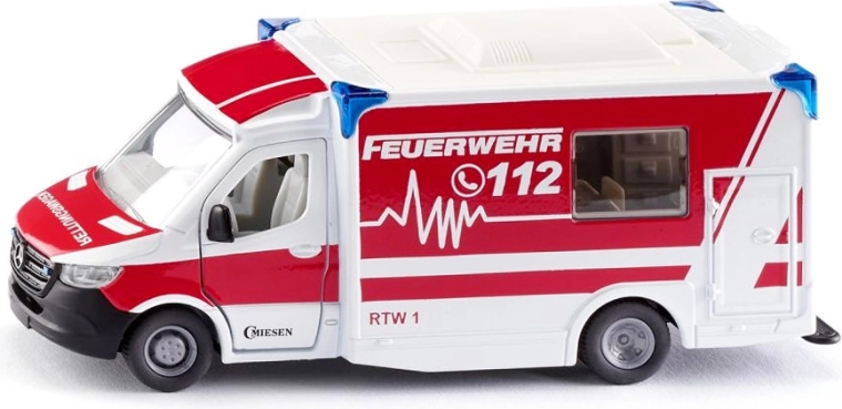 Siku mentőautó MERCEDES-BENZ Sprinter C típus fénnyel és szirénával