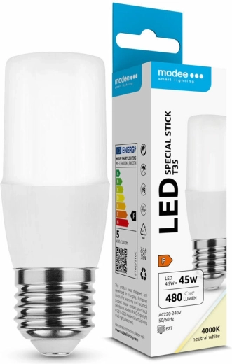 LED izzó Modee Lighting Special Stick T35 4,9 W E27, semleges fehér, 480 lm