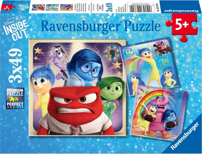 Ravensburger puzzle Agymanók 2: Érzelmek 3×49 darab