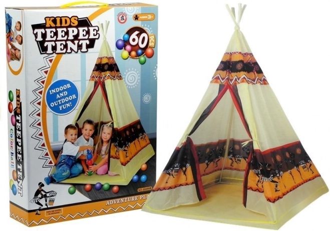 Gyermek indián tipi labdákkal, 155 cm