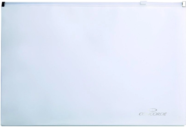 A4-es cipzáras irattartó mappa CONCORDE, fehér