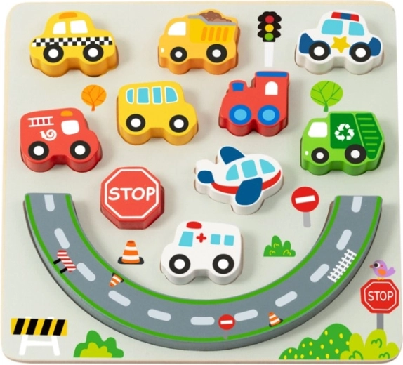 2Kids Toys City 2 az 1-ben egyensúlyozó puzzle