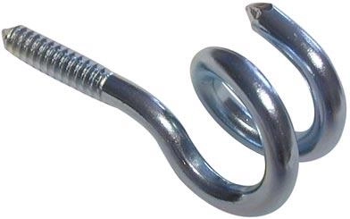 Horgok csavarral, horganyzott (10 db-os készlet)