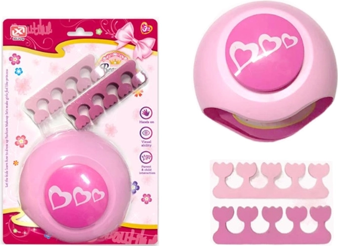 Színes gyermek manikűrkészlet lámpával