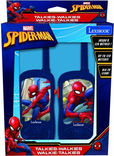 LEXIBOOK SPIDER-MAN gyerek walkie-talkie-k 120 m hatótávval