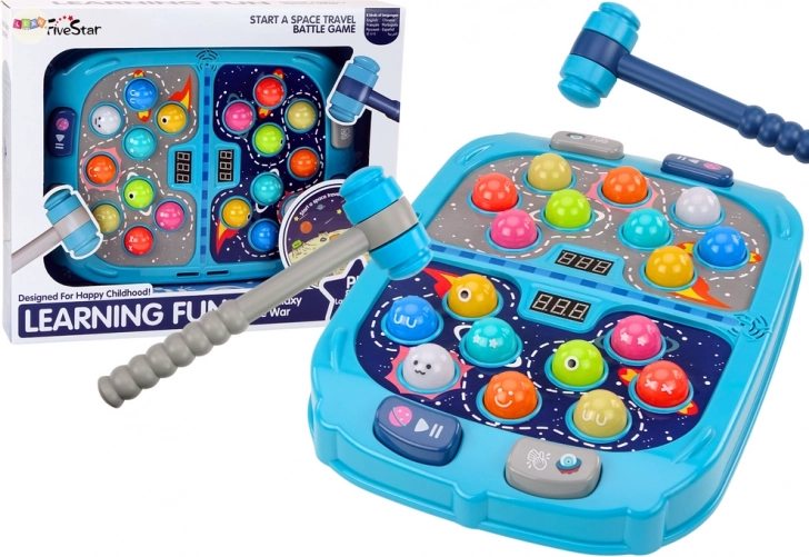 Wack A Mole Űr Arcade Játék 9 sebességfokozattal Fények Hangok