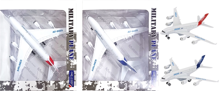 Fém repülőgép effektusokkal 1:300, visszahúzós