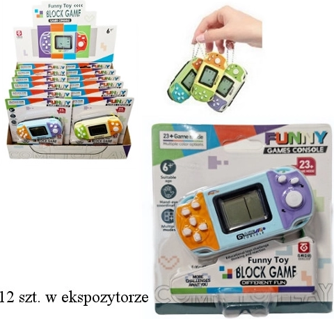 Elektronikus kulcstartó – mini játékkonzol 23 játékkal