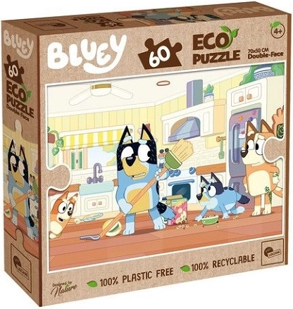 Lisciani öko kétoldalas Bluey puzzle 60 darabbal