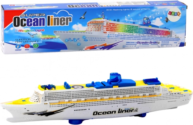 Interaktív sétahajó fényekkel, hangokkal és akadálykerüléssel