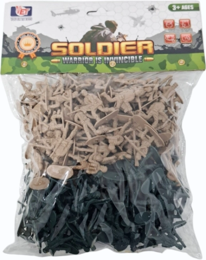 Műanyag katonák – figurakészlet csatajelenetekhez