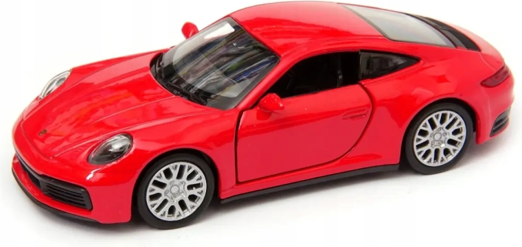 Fém modell Welly Porsche 911 Carrera 4S 1:34 piros