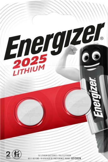 Energizer lítium gombelem CR2025, 3 V (2 db csomag)