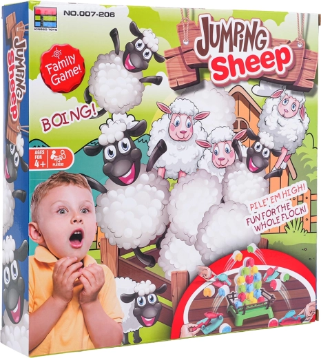 Ügyességi játék Báránykák – családi társasjáték kilövőkkel