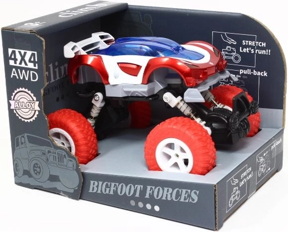 4x4 fém játékautó rugózással