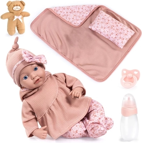 Bayer Reborn realisztikus baba 38 cm-es, kiegészítőkkel