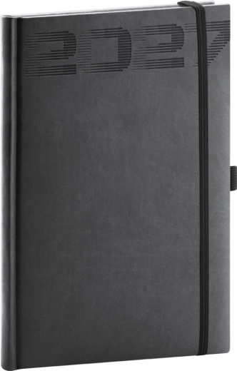 Notique heti határidőnapló Aprint Top 2027 fekete 15 × 21 cm