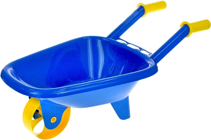 Gyerek műanyag talicska, kék, 60 × 25 × 30 cm
