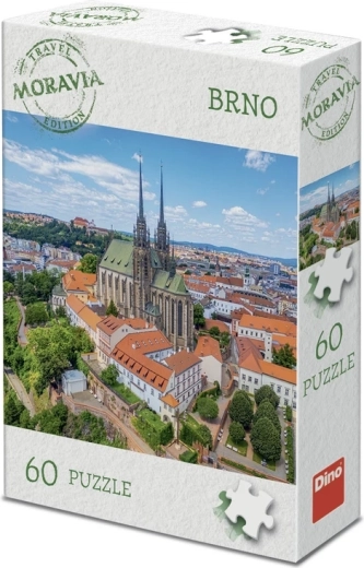 Dino puzzle – Turisztikai kiadás Morvaország: Brno (60 darab)