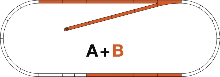 Roco Line B sín talpfás sínkészlet – egyenes szakasz H0